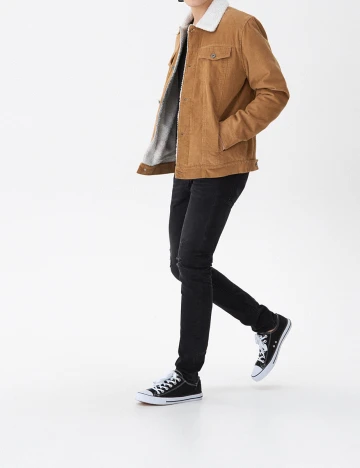 Geaca House Brand, maro, L