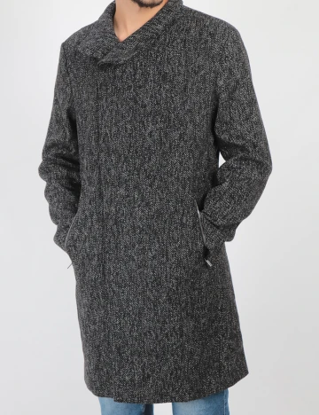 Palton Reserved, negru, L