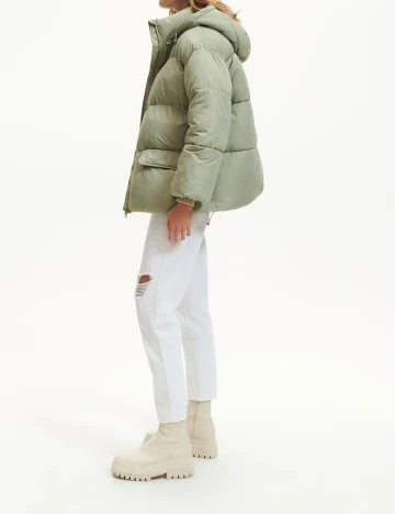 Geaca Reserved, verde, S