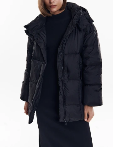 Geaca Reserved, negru, S Negru