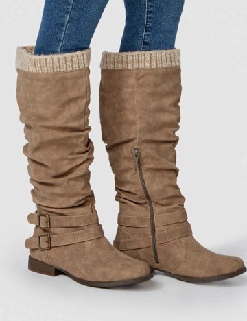 Cizme Justfab, maro
