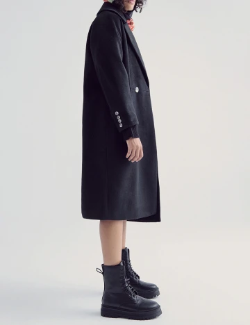 Palton Reserved, negru, M Negru