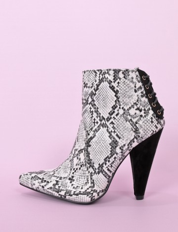 
						Botine Shoedazzle, imprimeu sarpe