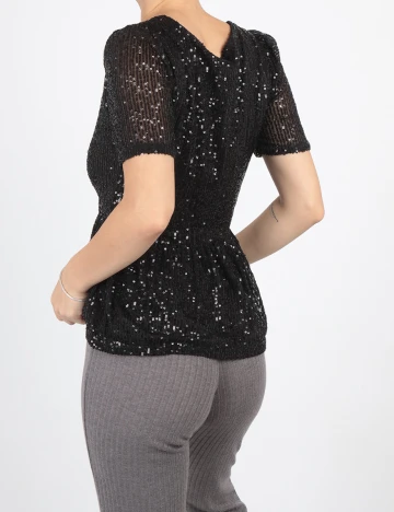 Bluza Pieces, negru, XS