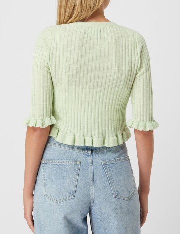 Cardigan Pieces, verde, M