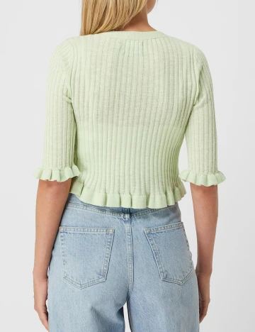 Cardigan Pieces, verde, M