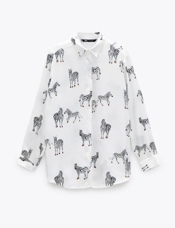 Camasa Zara, animal print, XL