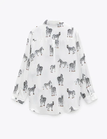 Camasa Zara, animal print, XL