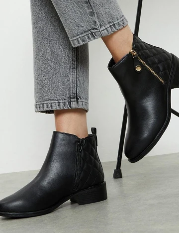 Botine Dorothy Perkins, negru, 38 Negru