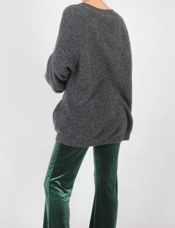 Cardigan s.Oliver, gri inchis, L