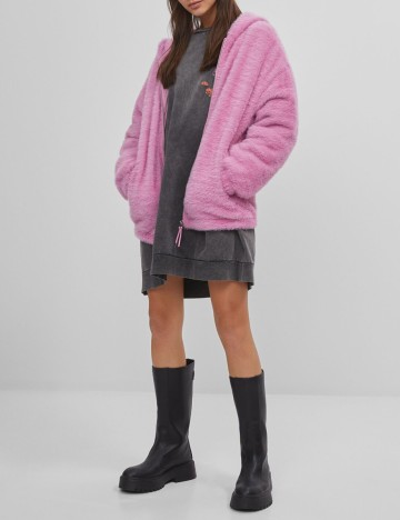 Hanorac Bershka, roz, M