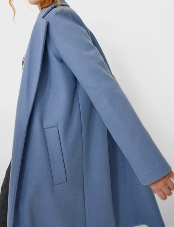 Palton Stradivarius, albastru, L