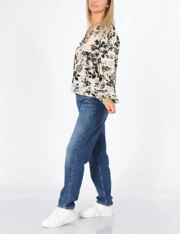 Bluza Pieces, crem Crem