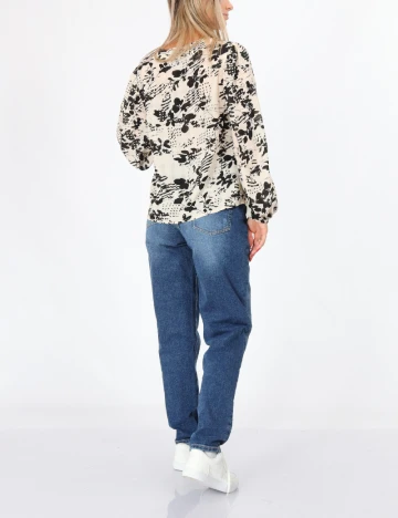 Bluza Pieces, crem Crem