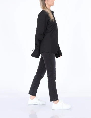 Camasa Pieces, negru, S