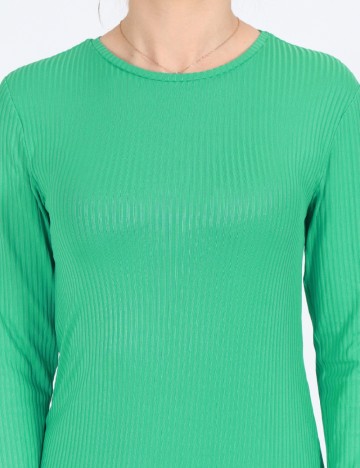 Rochie medie Pieces, verde, XS