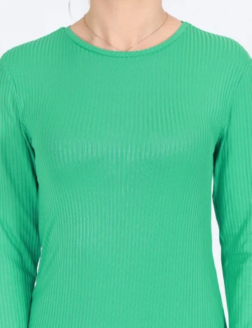 Rochie medie Pieces, verde, XS