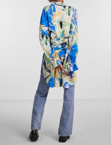 Camasa oversized Pieces, mix culori, XS