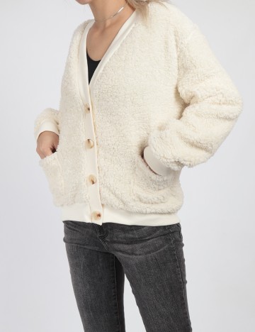 Cardigan SHEIN, ecru, M