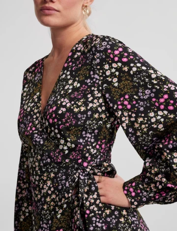 Rochie scurta Pieces, negru, M