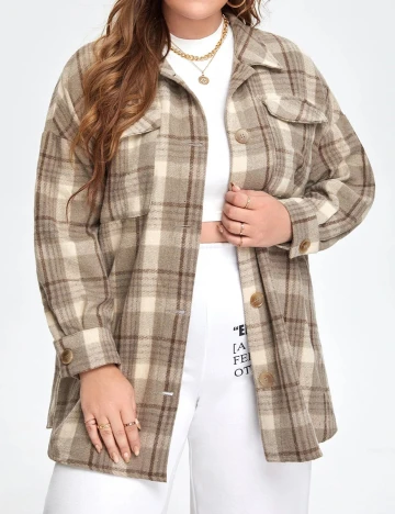Jacheta SHEIN CURVE, bej, 0 XL