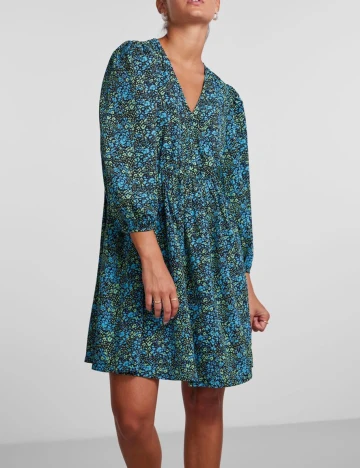 Rochie scurta Pieces, albastru, S