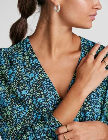 Rochie scurta Pieces, albastru, S