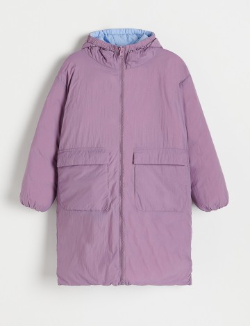 Geaca reversibila Reserved, albastru, 12 ANI