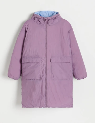 Geaca reversibila Reserved, albastru, 12 ANI