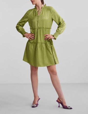 
						Rochie scurta Pieces, verde