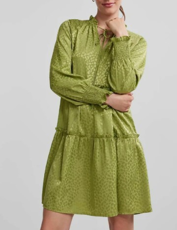 Rochie scurta Pieces, verde