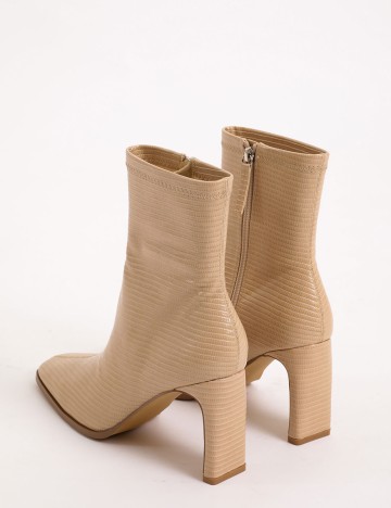 Botine Pimkie, crem, 39