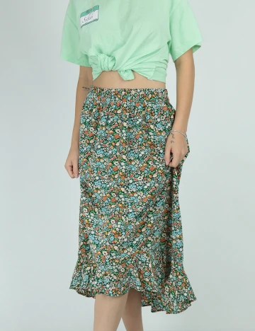 Fusta Pieces, floral, XS