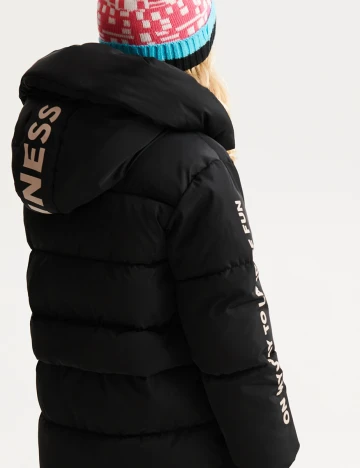 Geaca Reserved, negru, 5-6 ANI