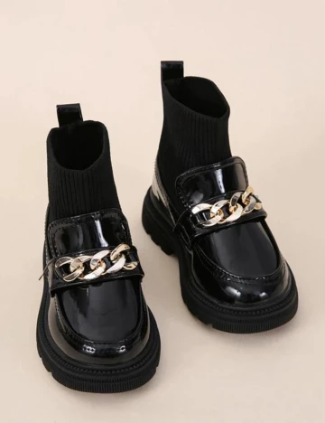 Ghete Shein Kids, negru, 36 Negru