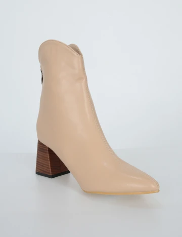 Botine SHEIN, crem, 41