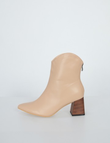 Botine SHEIN, crem, 41