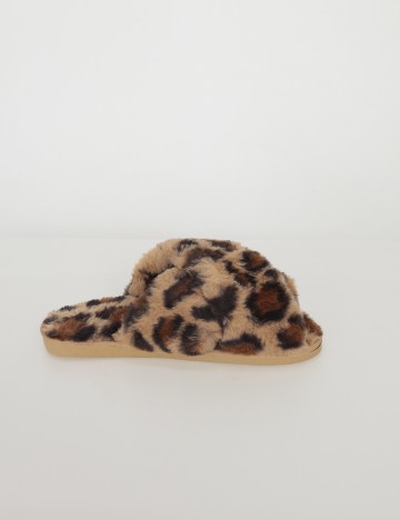 Papuci de casa SHEIN, animal print, 38-39