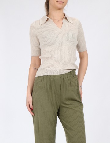 Pantaloni Pieces, verde, L