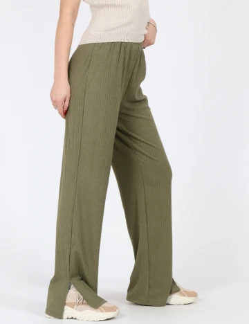 Pantaloni Pieces, verde, L