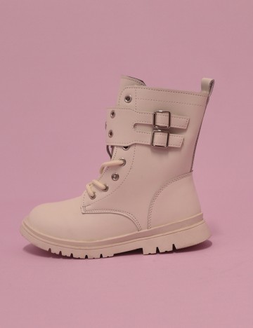 Ghete Shein Kids, crem, 35