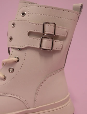 Ghete Shein Kids, crem, 35