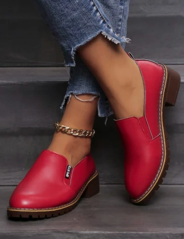 Mocasini SHEIN, rosu, 42 Rosu