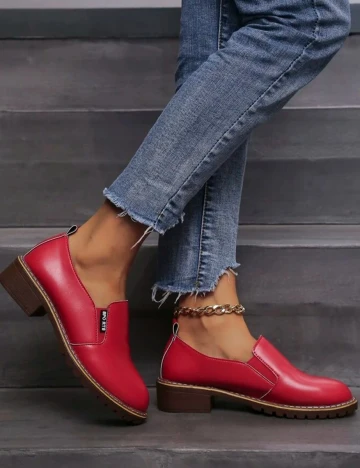 Mocasini SHEIN, rosu, 42 Rosu