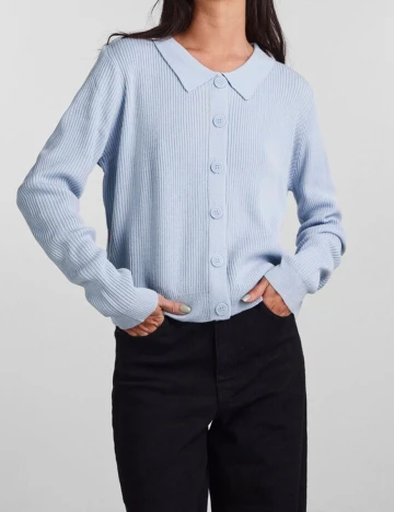 Cardigan Pieces, bleu, S Albastru