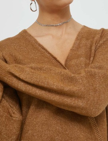 Bluza Pieces, maro, L
