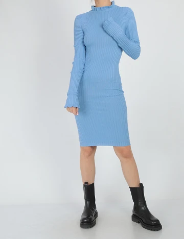 Rochie scurta Pieces, albastru, XS