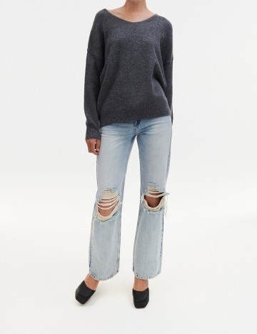 Pulover Reserved, gri, S