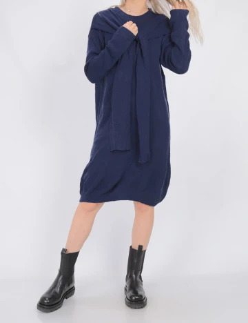Rochie scurta SHEIN, bleumarin, M Albastru