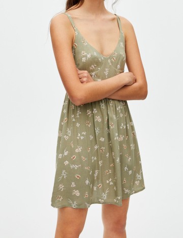 Rochie Pull&Bear, verde/kaki, M